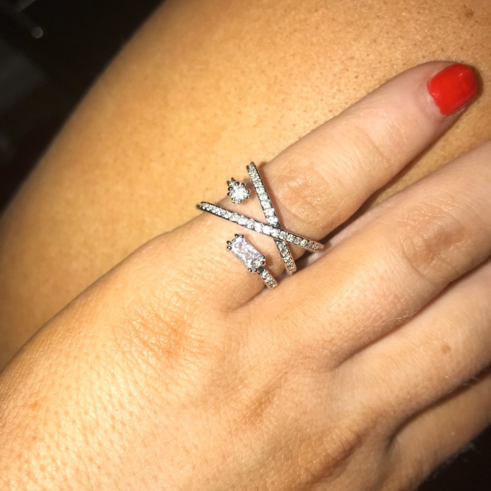 Swarovski Crystal Stack Ring - image 1